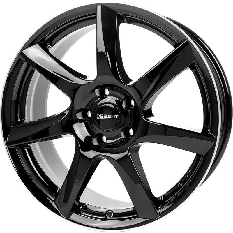 Dezent TW dark 2020 Black/polished lip 6.5x16/5x100 D60.1 ET38  